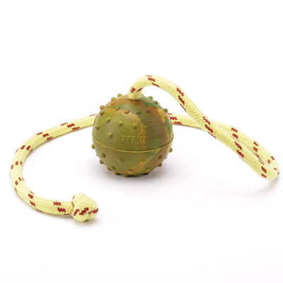 K9 Ball with Rope-Activity Dog Toy